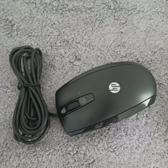 HP Plug and Play Black Wired USB Optical Mouse 2 Button with Scroll - Picture 2 of 6